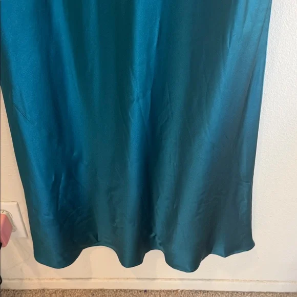 Reformation 💯 silk Teal Midi Dress - Picture 8 of 13